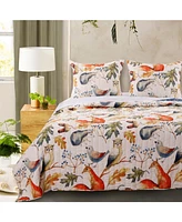 Greenland Home Fashions Willow 3-Pc. Quilt Set