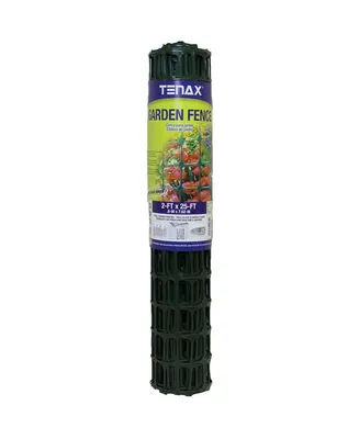 Tenax Plastic Garden Fence, 2 x 25-Feet, Green