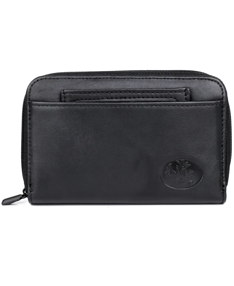 Julia Buxton Women's Heiress Double Zip Organizer Wallet