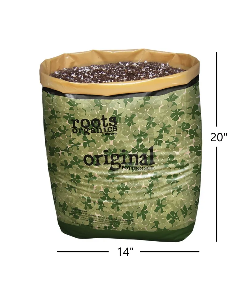 Roots Organics Original Potting Soil, Organic Growing Media with Mycorrhizae, Plant-in-Bag, .75 Cubic Foot