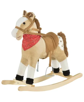 Qaba Indoor Rocker Animal Horse Kids Chair Toy for 3-6 Years