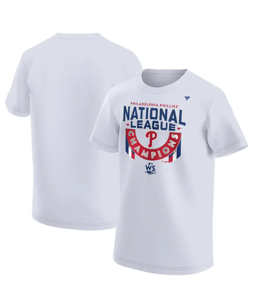 Big Boys Fanatics White Philadelphia Phillies 2022 National League Champions Locker Room T-shirt