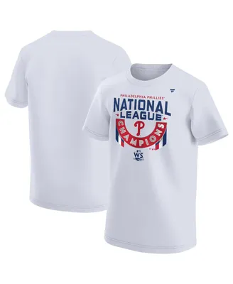 Big Boys Fanatics White Philadelphia Phillies 2022 National League Champions Locker Room T-shirt