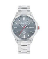 Mathey-Tissot Men's Field Scout Collection Classic Stainless Steel Bracelet Watch, 45mm