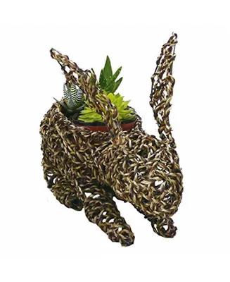 Gardener's Select GSARA820M Rattan Bunny Rope Topiary, Brown