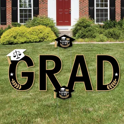 Law School Grad - Outdoor Lawn Decor - Future Lawyer Party Yard Signs Grad