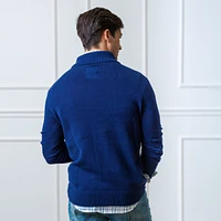 Hope & Henry Men's Half Zip Pullover Sweater in Organic Cotton