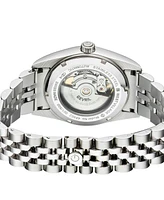 Gevril Men's West Village Swiss Automatic Silver-Tone Stainless Steel Bracelet Watch 40mm