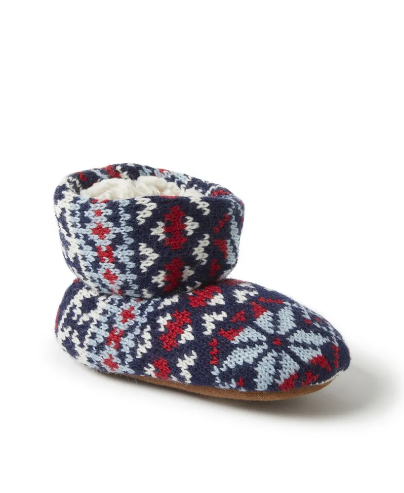 Dearfoams Kid's Fairisle Baby Bear Warm Up Bootie