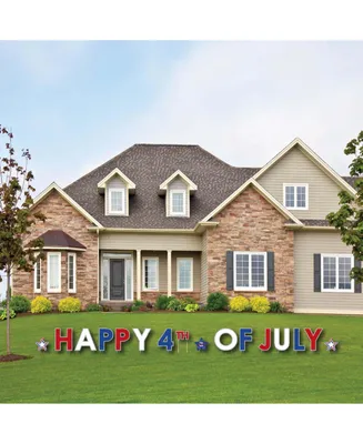 4th of July - Outdoor Lawn Decor Independence Day Yard Signs Happy 4th of July