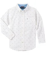 Tommy Hilfiger Big Boys Fred All Over Print Ls Shirt