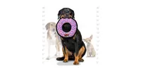 Tuffy Ultimate Ring Pink Leopard, Dog Toy