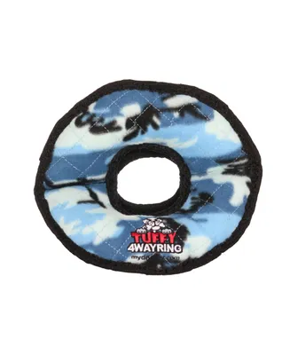 Tuffy Ultimate 4WayRing Camo Blue, Dog Toy