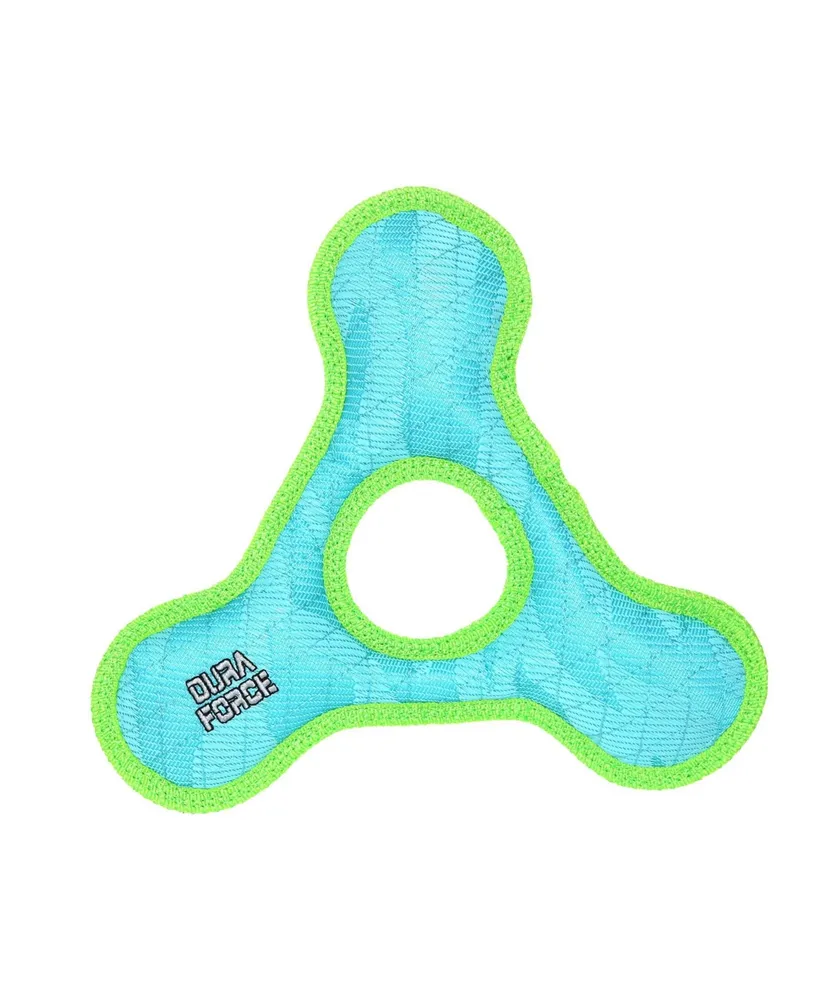 DuraForce TriangleRing Tiger Blue-Green, Dog Toy