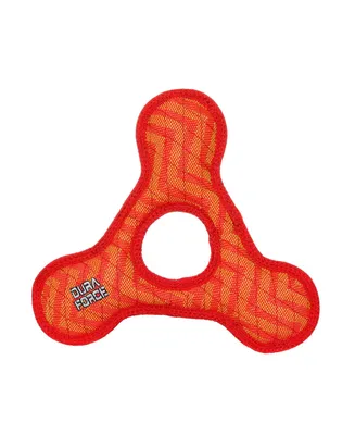 DuraForce TriangleRing ZigZag Red-Red, Dog Toy