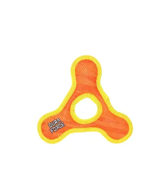 DuraForce Jr TriangleRing Tiger Orange-Yellow, Dog Toy