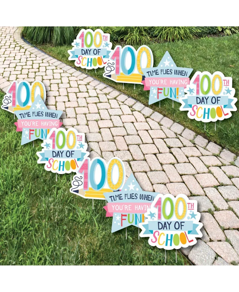 Big Dot of Happiness Happy 100th Day of School - 100 Days Party Favor Kids  Stickers - 16 Sheets - 256 Stickers