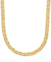 Beveled Mariner Link 20" Chain Link Necklace in 10k Gold