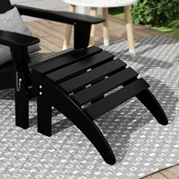 All-Weather Outdoor Patio Poly Adirondack Ottoman Footrest