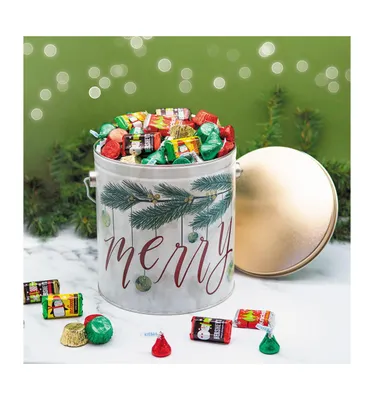 5lb Christmas Gift Tin Hershey's Chocolate Holiday Mix Tin - Very Merry - Assorted Pre