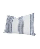 Anaya Home Beach Club White Stripe Indoor Outdoor Pillow