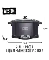 Weston 2-in-1 Indoor Smoker and Slow Cooker