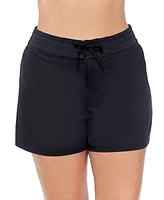 Island Escape Plus 4" Beach Board Shorts, Created for Macy's