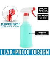 Zulay Kitchen 4 Pc. Cleaning Spray Bottles With Adjustable Nozzle & Spring Loaded Trigger