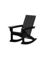 WestinTrends Modern Adirondack Outdoor Rocking Chair