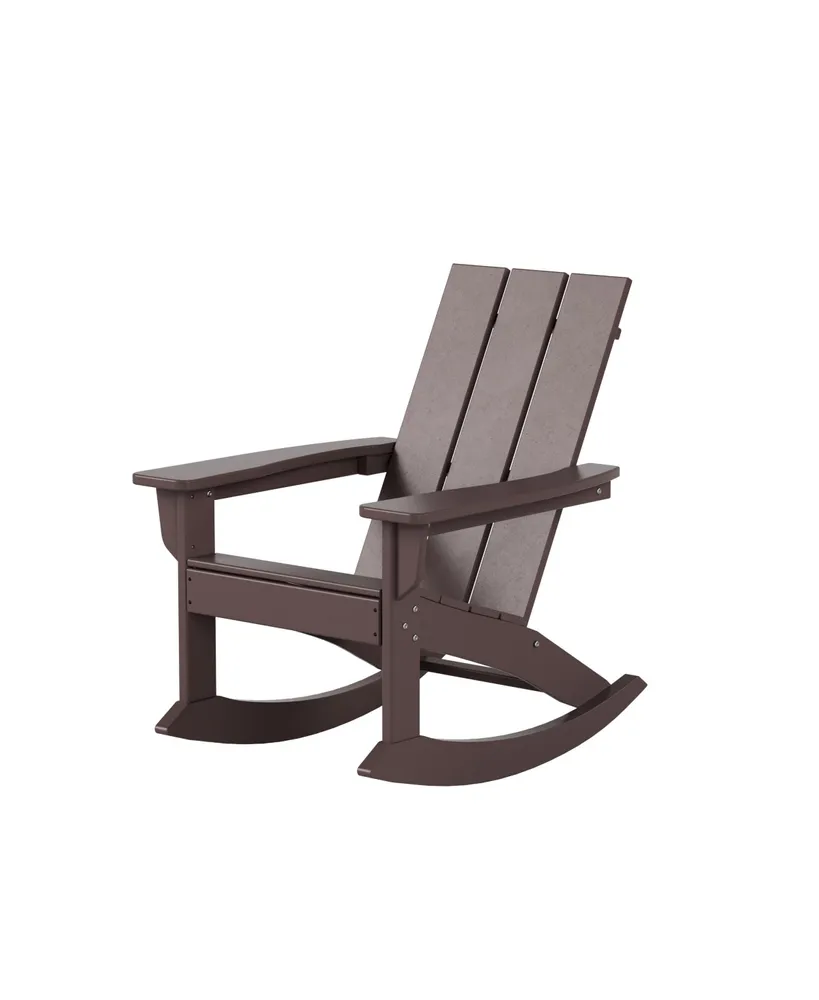 WestinTrends Modern Adirondack Outdoor Rocking Chair