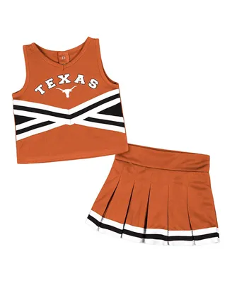 Toddler Girls Colosseum Texas Orange Texas Longhorns Carousel Cheerleader Set