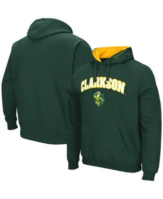 Men's Colosseum Green Clarkson Golden Knights Arch & Logo Pullover Hoodie