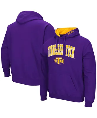 Men's Colosseum Purple Tennessee Tech Golden Eagles Arch & Logo Pullover Hoodie