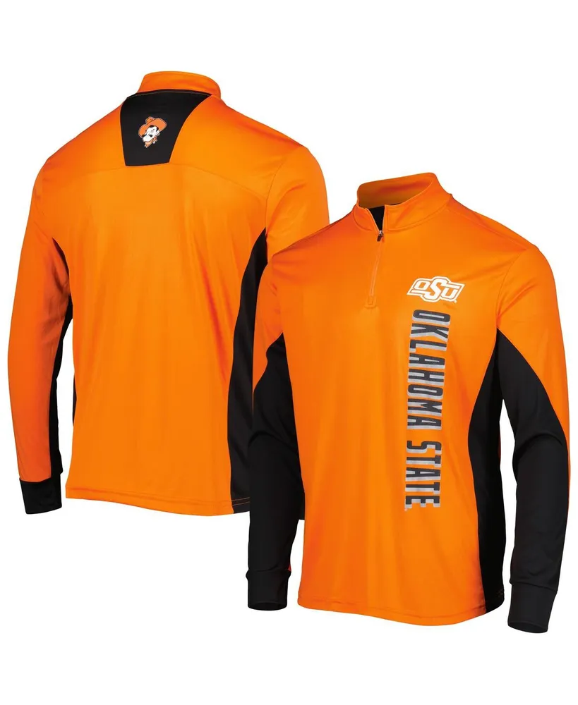 Men's Colosseum Orange Oklahoma State Cowboys Bart Quarter-Zip Windshirt