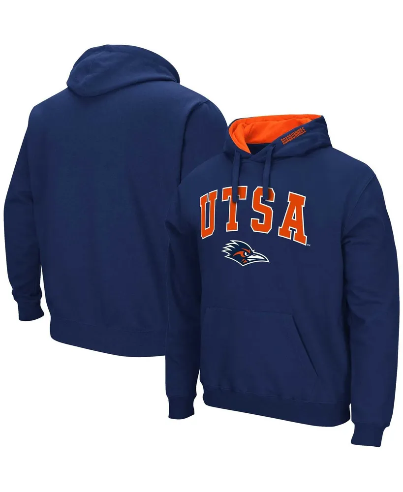 Men's Colosseum Navy Utsa Roadrunners Arch & Logo Pullover Hoodie