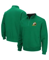 Men's Colosseum Green Oregon Ducks Big and Tall Tortugas Logo Quarter-Zip Sweatshirt