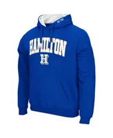 Men's Colosseum Royal Hamilton Continentals Arch & Logo Pullover Hoodie