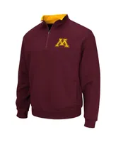 Men's Colosseum Maroon Minnesota Golden Gophers Big and Tall Tortugas Logo Quarter-Zip Sweatshirt