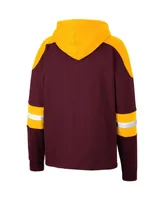 Men's Colosseum Arizona State Sun Devils Lace-Up 4.0 Pullover Hoodie