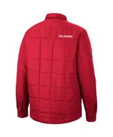 Men's Colosseum Crimson Oklahoma Sooners Detonate Quilted Full-Snap Jacket