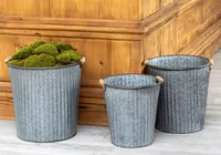 Galvanized Flower Bucket