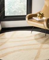 Safavieh Adirondack 125 Cream and Champagne 4' x 4' Round Area Rug