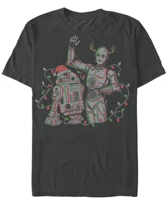 Fifth Sun Men's Star Wars Holiday Droid Short Sleeves T-shirt