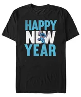 Fifth Sun Men's Lilo Stitch New Year Short Sleeves T-shirt