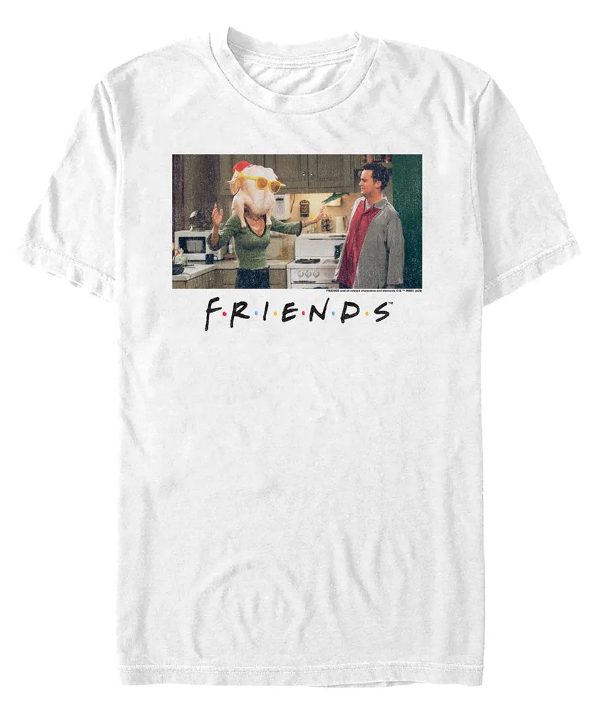 Fifth Sun Men's Friends Monica and Logo Short Sleeves T-shirt