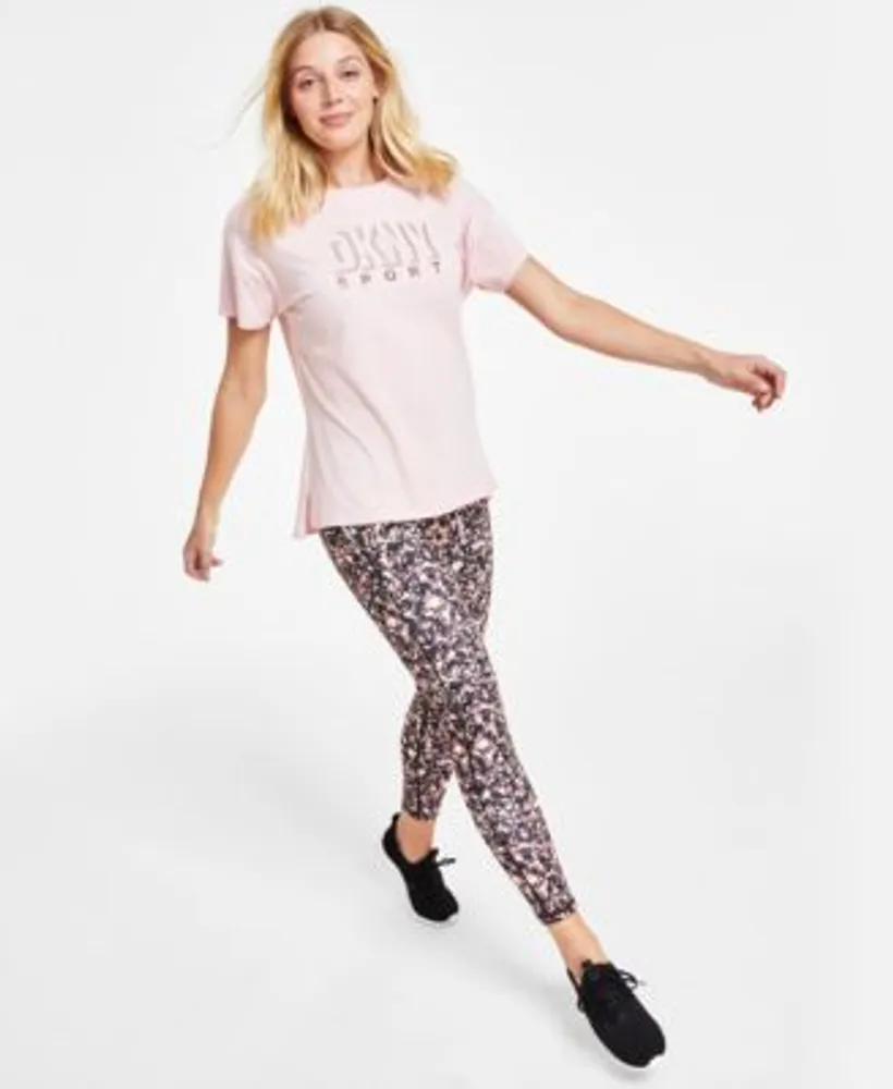 Dkny Sport Womens Graphic T Shirt Printed Leggings