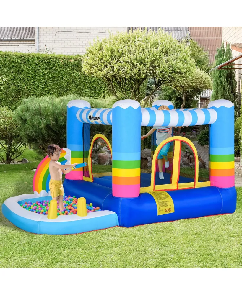110.25" x 67" x 61" Inflated Castle for Jumping, Bouncing, Water Pool