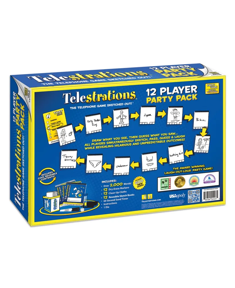USAopoly Telestrations 12 Player the Party Pack Game