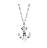 Metallo Stainless Steel Anchor Necklace