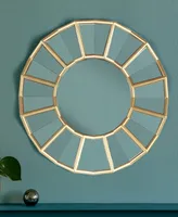 Round Framed Decorative Wall Mirror, 24" D